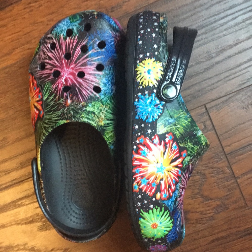 Fourth of July fireworks crocs!